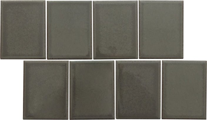 Emser TileCUADRO - Emser Tile CharcoalFlat 9" x 14" MosaicCUADRO - Emser Tile