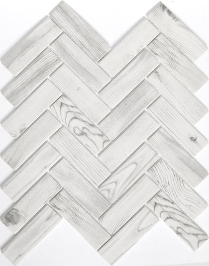 Emser TileECHO - Emser Tile WhiteHerringbone 11" x 13" Mosaic MeshECHO - Emser Tile