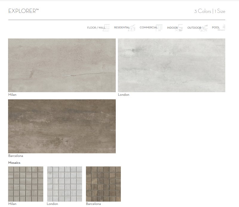 Emser TileEXPLORER - Emser Tile Barcelona12" X 24"EXPLORER - Emser Tile