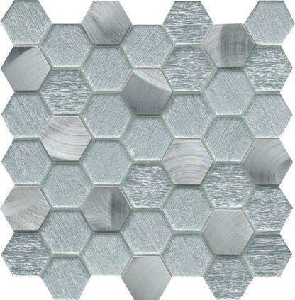 Emser TileGLITZ - Emser Tile FameHexagon 12" x 12" Mosaic MeshGLITZ - Emser Tile