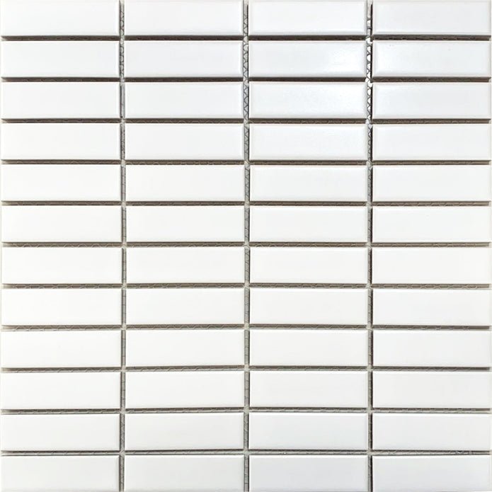 Emser TileIMPACT - Emser Tile WHITEStacked Mosaic 12” x 11”IMPACT - Emser Tile