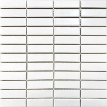 Emser TileIMPACT - Emser Tile WHITEStacked Mosaic 12” x 11”IMPACT - Emser Tile