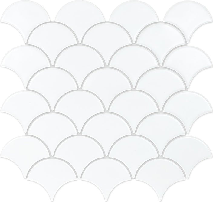 Emser TileIMPACT - Emser Tile WHITEFan Mosaic 11" x 12"IMPACT - Emser Tile