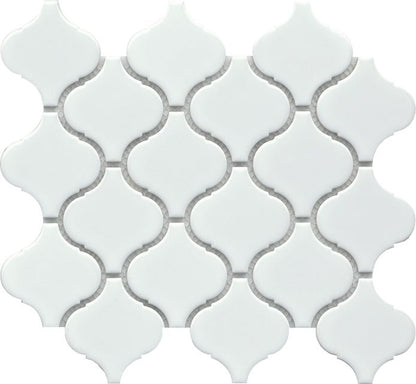 Emser TileINFLUENCE - Emser Tile White10" x 11" Arabesque MosaicINFLUENCE - Emser Tile