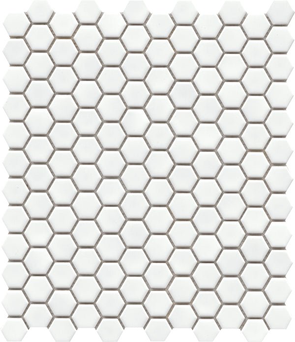 Emser TileINFLUENCE - Emser Tile White10" x 12" 1-Inch Hex MosaicINFLUENCE - Emser Tile