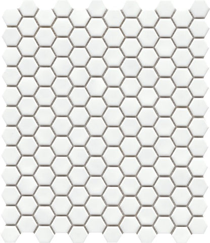 Emser TileINFLUENCE - Emser Tile White10" x 12" 1-Inch Hex MosaicINFLUENCE - Emser Tile