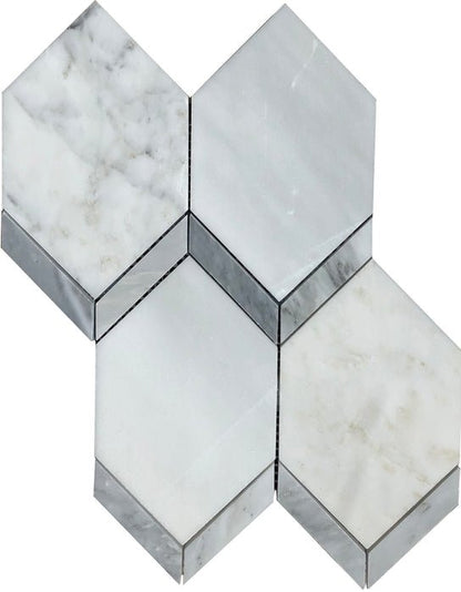 Emser TileINTRIGUE - Emser Tile MarblePicket 11" x 15" Mosaic MeshINTRIGUE - Emser Tile