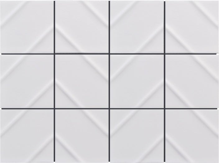 Emser TileKUMITO - Emser Tile White Chevron12" x 16"KUMITO - Emser Tile