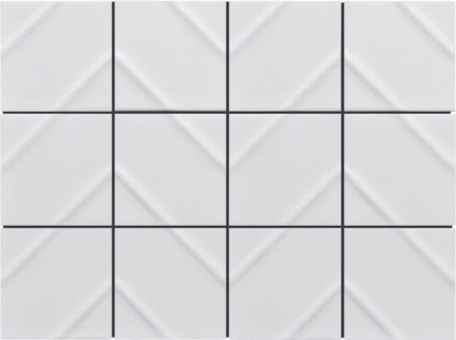 Emser TileKUMITO - Emser Tile White Chevron12" x 16"KUMITO - Emser Tile