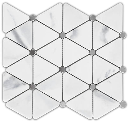 Emser TileL'AMOUR - Emser Tile White Triad12" x 12" Mosaic MeshL'AMOUR - Emser Tile