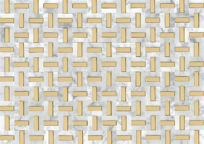 Emser TileLINK - Emser Tile White and Gold12" x 17"LINK - Emser Tile