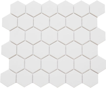 Emser TileREZONE - Emser Tile White11" x 13" Mosaic HexREZONE - Emser Tile