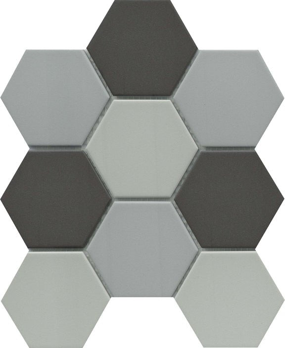 Emser TileSOURCE - Emser Tile Dark Blend3" HexSOURCE - Emser Tile