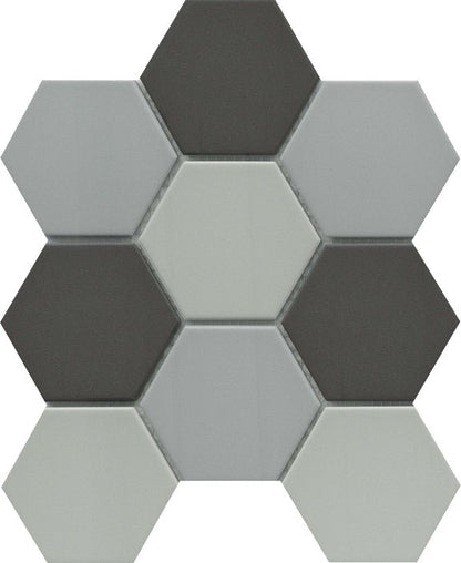 Emser TileSOURCE - Emser Tile Dark Blend3" HexSOURCE - Emser Tile