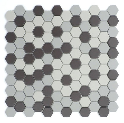 Emser TileSOURCE - Emser Tile Dark Blend1" HexSOURCE - Emser Tile