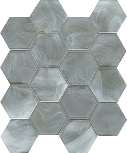 Emser TileSPLASH - Emser Tile Silver3" HexSPLASH - Emser Tile