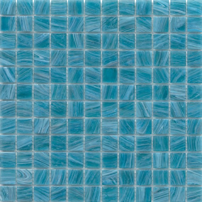 Emser TileSWIRL - Emser Tile Aqua1" x 1" MosaicSWIRL - Emser Tile