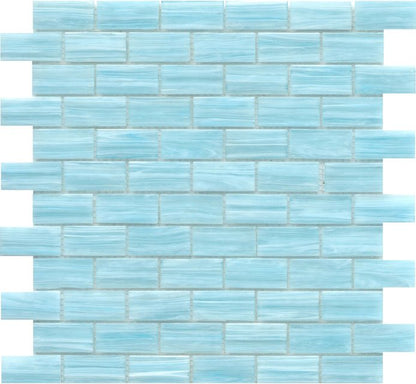 Emser TileSWIRL - Emser Tile Sky1" x 2" Offset MosaicSWIRL - Emser Tile