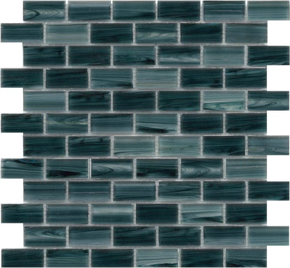 Emser TileSWIRL - Emser Tile Lake1" x 2" Offset MosaicSWIRL - Emser Tile