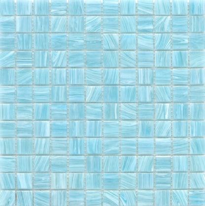 Emser TileSWIRL - GLASS MOSAIC - 1" by 1" mosaic Sky1 x 1SWIRL - GLASS MOSAIC - 1" by 1" mosaic