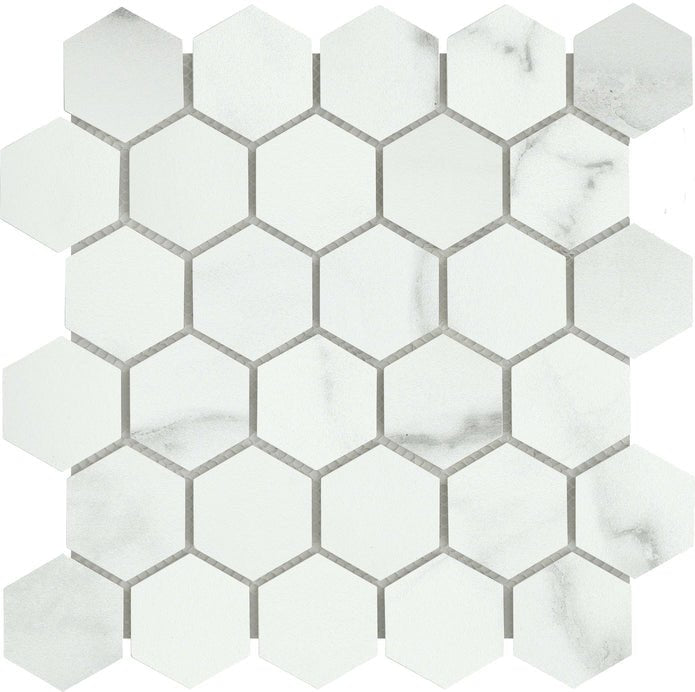 Emser TileVISCONDE - Emser Tile Silver2" Hex MosaicVISCONDE - Emser Tile