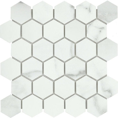 Emser TileVISCONDE - Emser Tile Silver2" Hex MosaicVISCONDE - Emser Tile