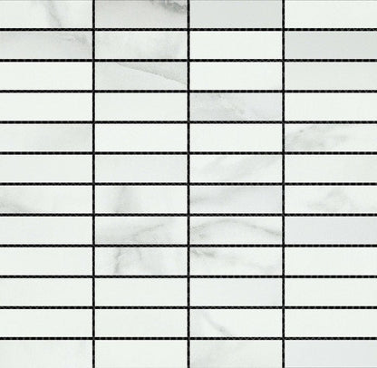 Emser TileVISCONDE - Emser Tile Silver1" x 3" Matte Stacked MosaicVISCONDE - Emser Tile