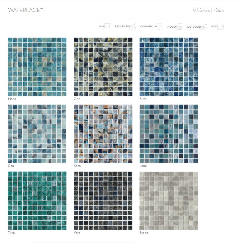 Emser TileWATERLACE - Emser Tile Stone12" x 12" MosaicWATERLACE - Emser Tile