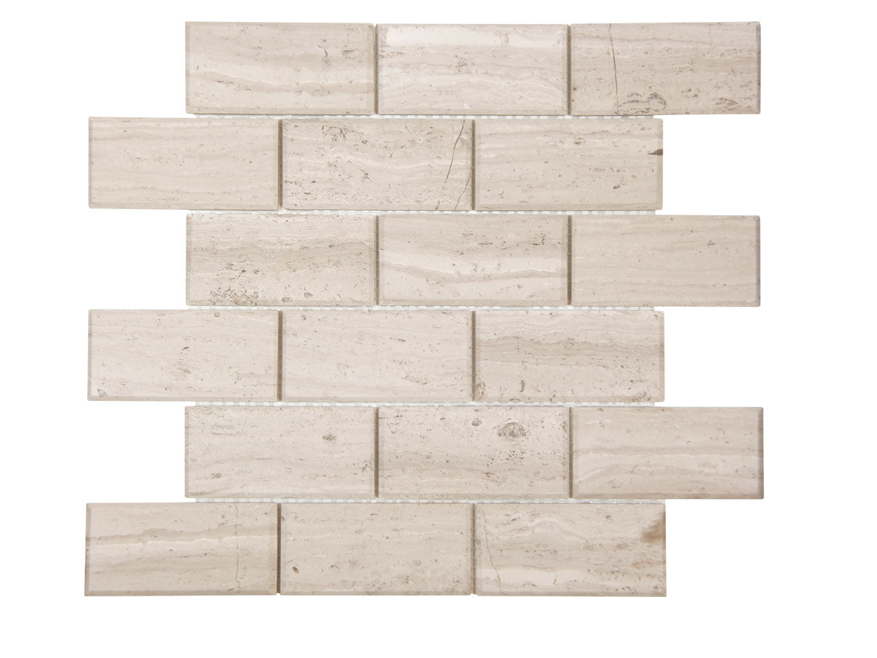 AkuaAkua Bisel 11.75" x 11.75" Mosaic White WoodAkua Bisel 11.75" x 11.75" Mosaic