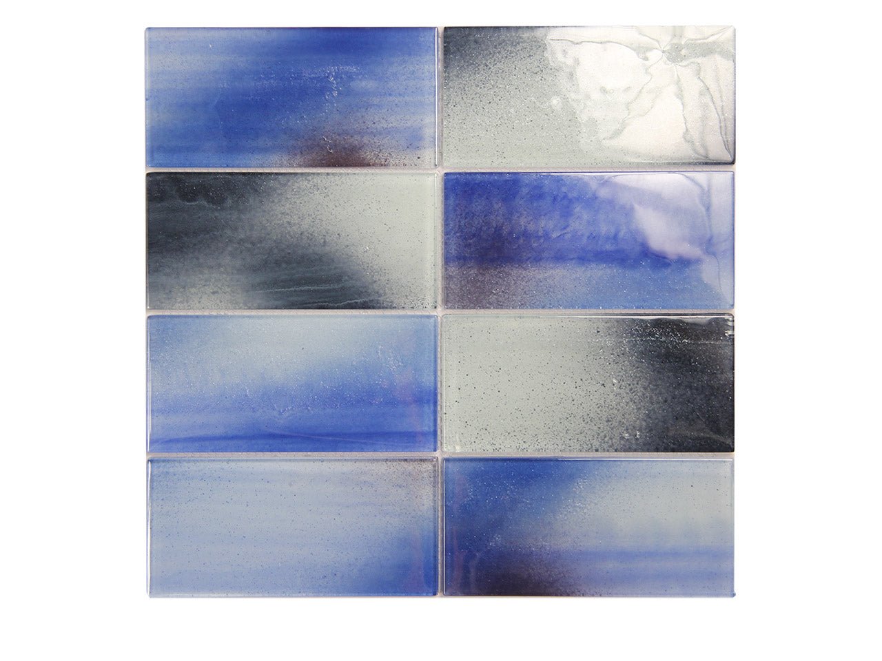 AkuaAkua Extant Pool Grade 11.5" x 11.5" Mosaic Blue Mix 3 X 6 - 12" X 12"Akua Extant Pool Grade 11.5" x 11.5" Mosaic