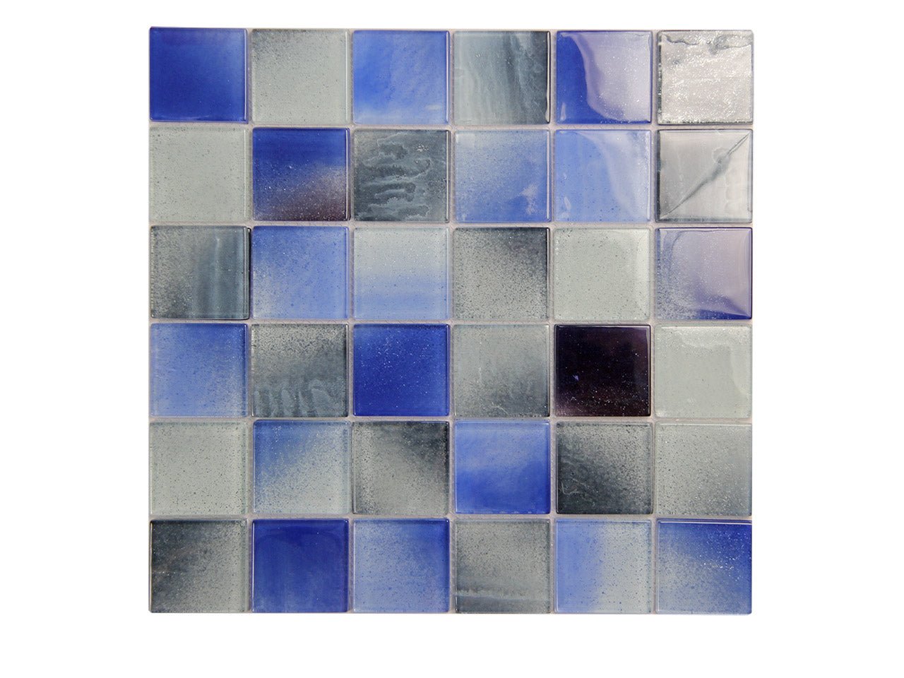 AkuaAkua Extant Pool Grade 11.5" x 11.5" Mosaic Blue Mix 2 X 2 - 12" X 12"Akua Extant Pool Grade 11.5" x 11.5" Mosaic