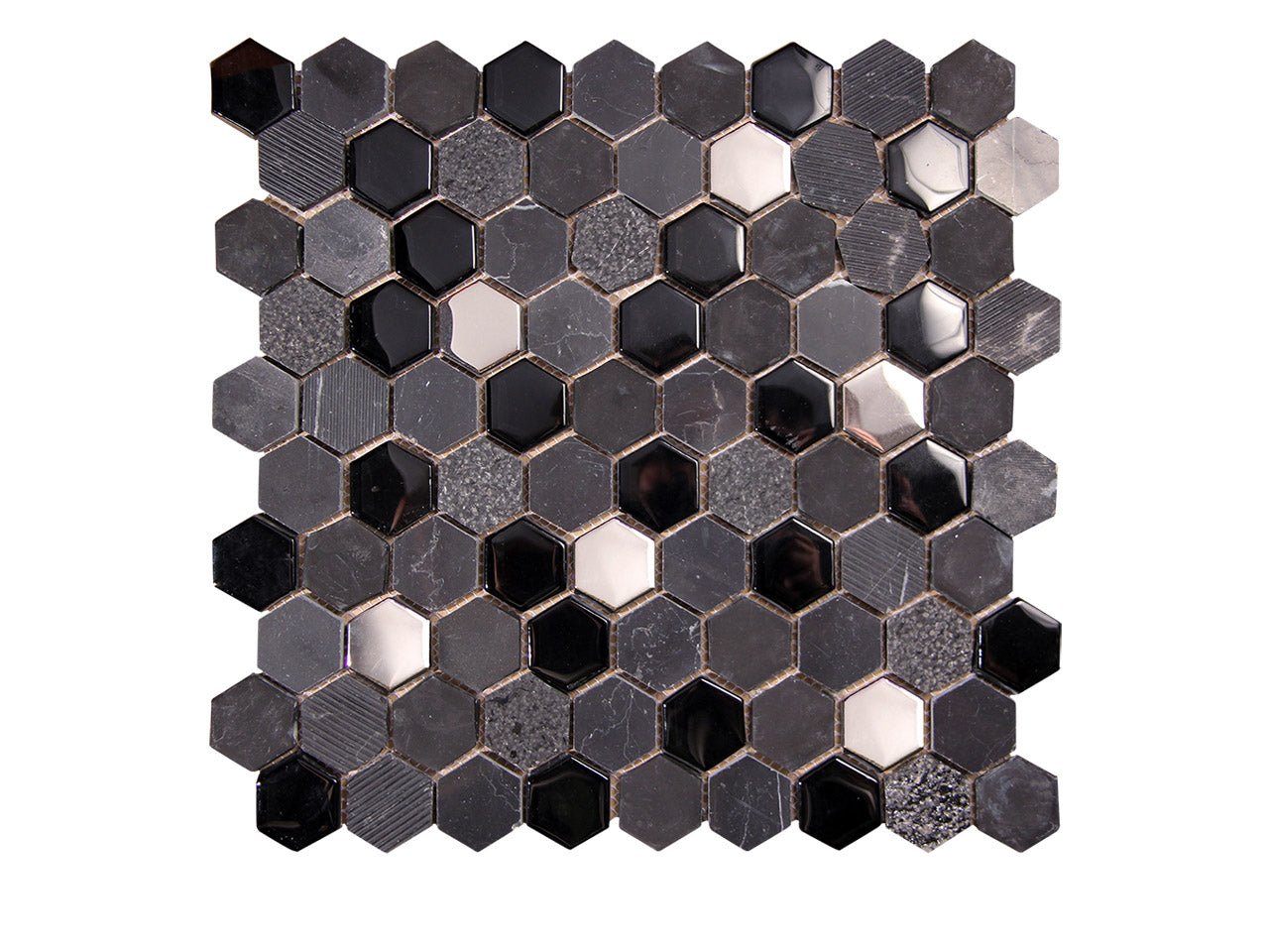 AkuaAkua Hexagone 12" x 12" Mosaic QuartzAkua Hexagone 12" x 12" Mosaic