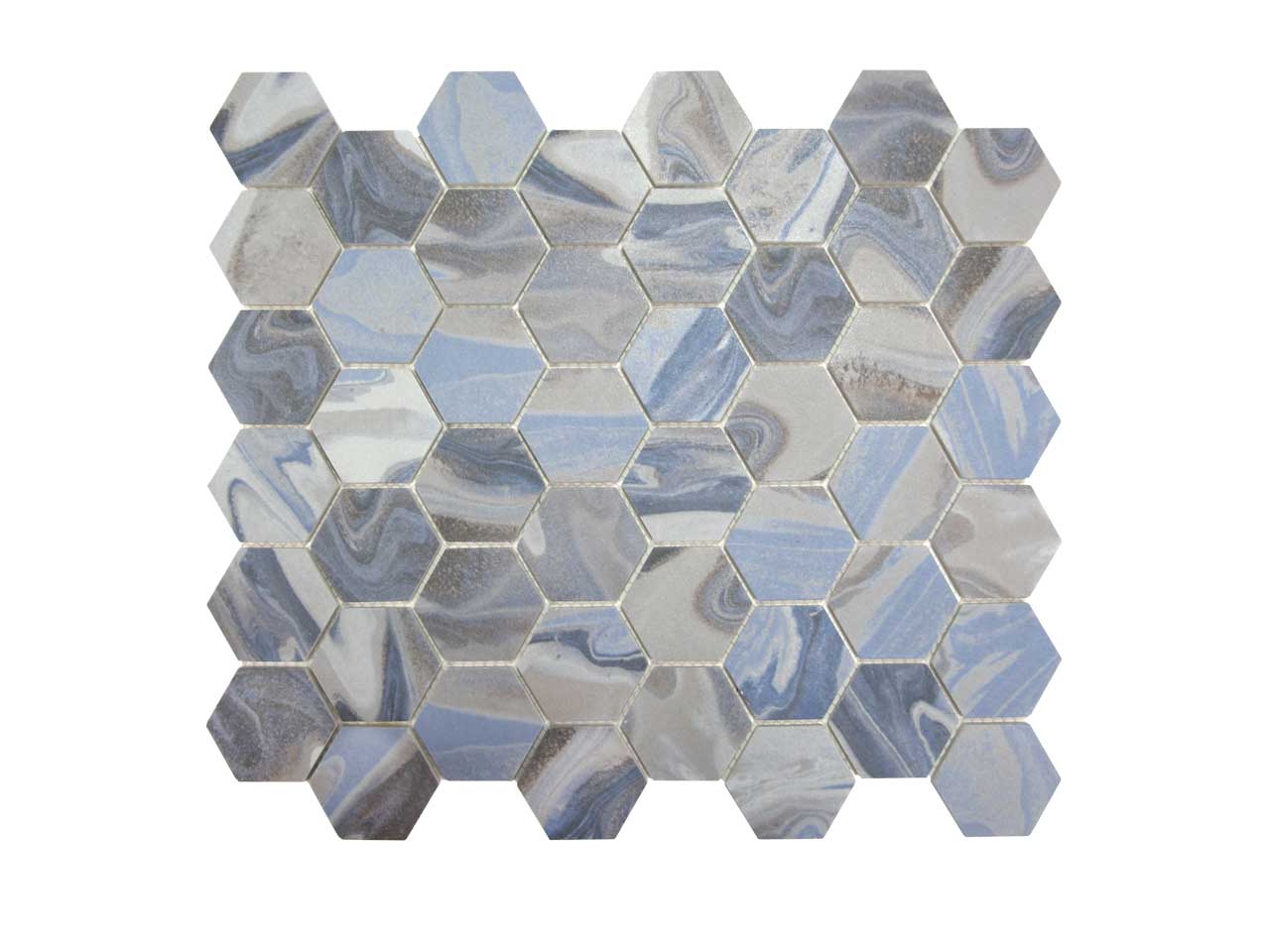 AkuaAkua Hexamatte 12.75" x 11" Mosaic BlueAkua Hexamatte 12.75" x 11" Mosaic