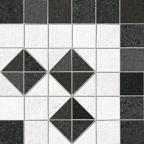 Emser TileBAUHAUS KRIX CORNER 8" x 8" Mosaic - Emser Tile BAUHAUS KRIX CORNER 8" x 8" Mosaic - Emser Tile