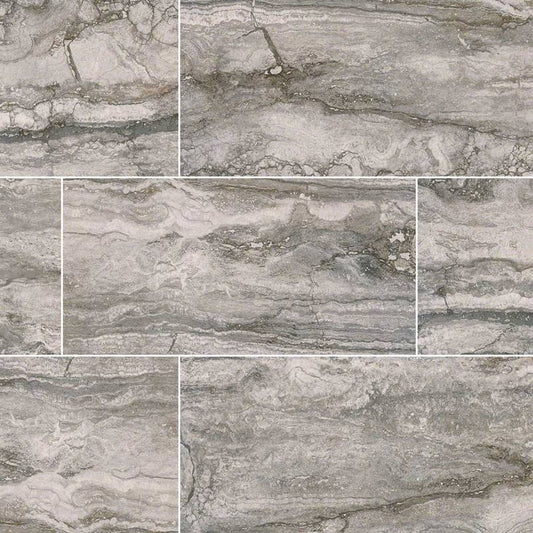 MSIBernini Carbone Porcelain 12x24 Polished MSI Tile 0.38 Thickness Bernini Carbone Porcelain 12x24 Polished MSI Tile 0.38 Thickness