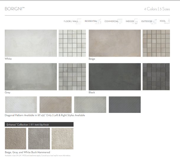 Emser TileBORIGNI Black 18"x35" - Emser Tile BORIGNI Black 18"x35" - Emser Tile