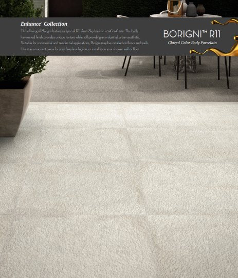 Emser TileBORIGNI R11 Gray Bush Hammered 24" x 24" - Emser Tile BORIGNI R11 Gray Bush Hammered 24" x 24" - Emser Tile