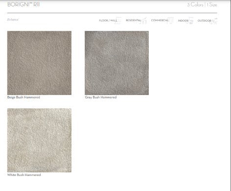 Emser TileBORIGNI R11 Gray Bush Hammered 24" x 24" - Emser Tile BORIGNI R11 Gray Bush Hammered 24" x 24" - Emser Tile