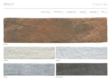 Emser TileBRIQUE CHARCOAL 2" x 10" - Emser Tile BRIQUE CHARCOAL 2" x 10" - Emser Tile