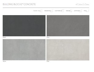 Emser TileBUILDING BLOCKS CONCRETE Black 12" x 24" - Emser Tile BUILDING BLOCKS CONCRETE Black 12" x 24" - Emser Tile