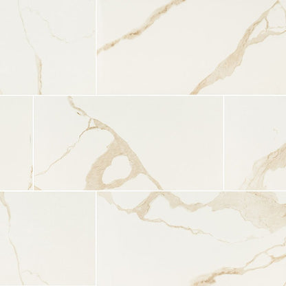 MSICalacatta Porcelain 12x24 Polished MSI Tile 0.37 Thickness Calacatta Porcelain 12x24 Polished MSI Tile 0.37 Thickness