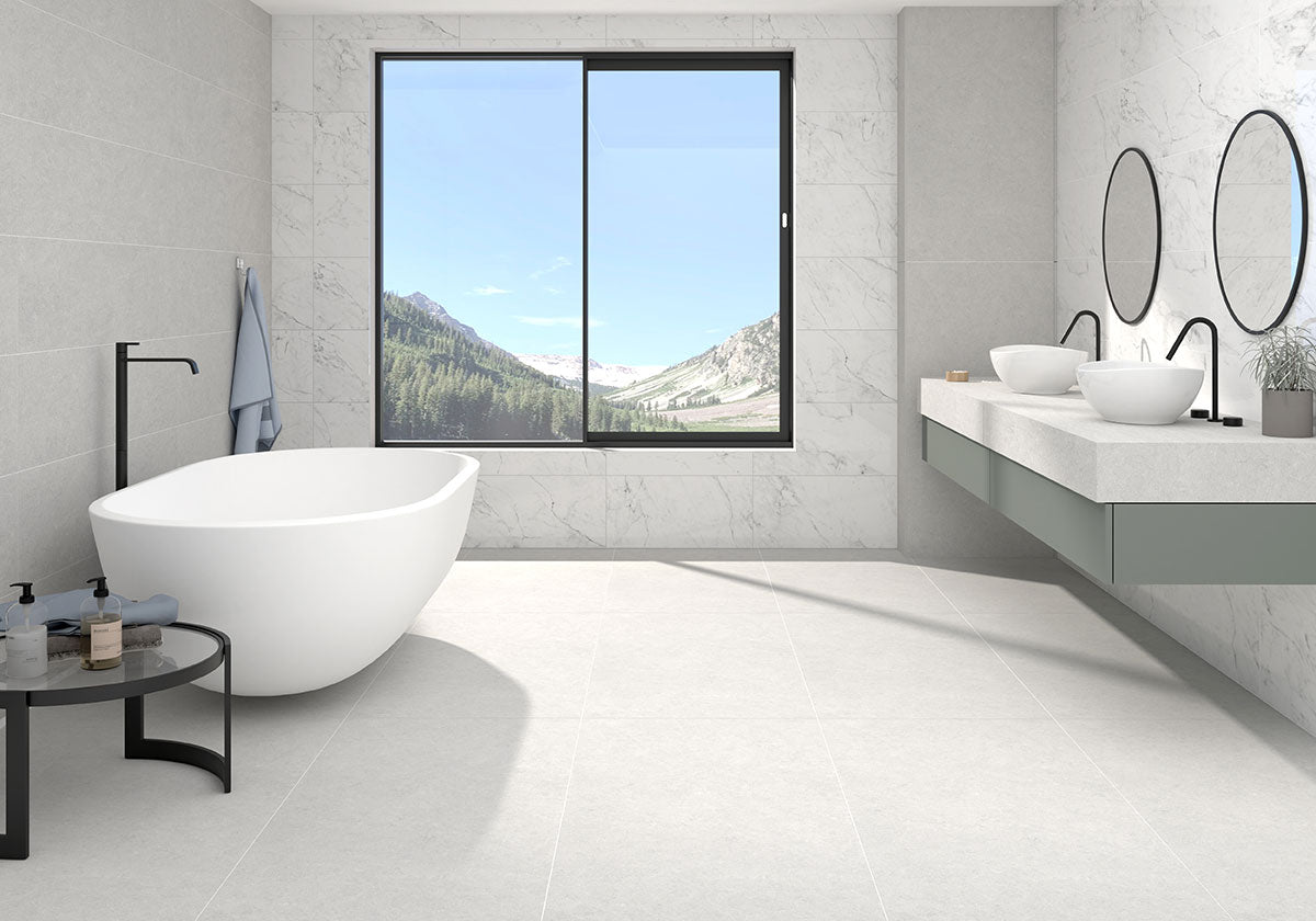 MSICarrara Bianco Porcelain 24x48 Matte MSI Tile 0.39 Thickness Carrara Bianco Porcelain 24x48 Matte MSI Tile 0.39 Thickness