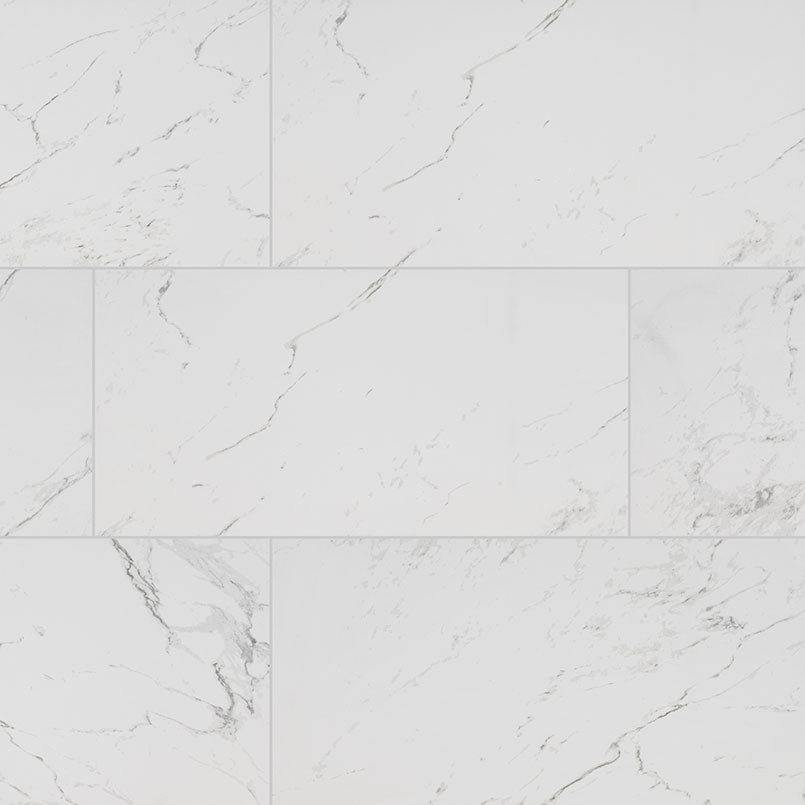 MSICarrara Porcelain 12x24 Polished MSI Tile 0.39 Thickness Carrara Porcelain 12x24 Polished MSI Tile 0.39 Thickness