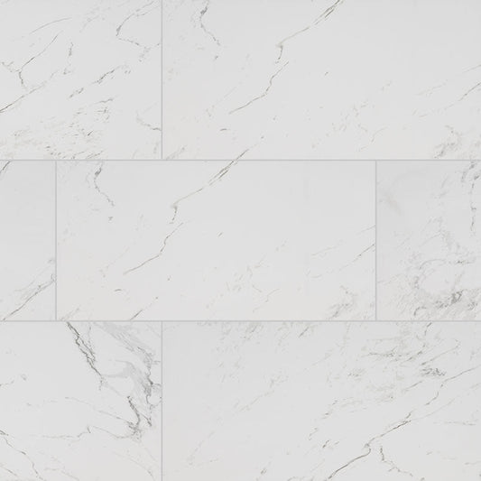 MSICarrara Porcelain 12x24 Polished MSI Tile 0.39 Thickness Carrara Porcelain 12x24 Polished MSI Tile 0.39 Thickness