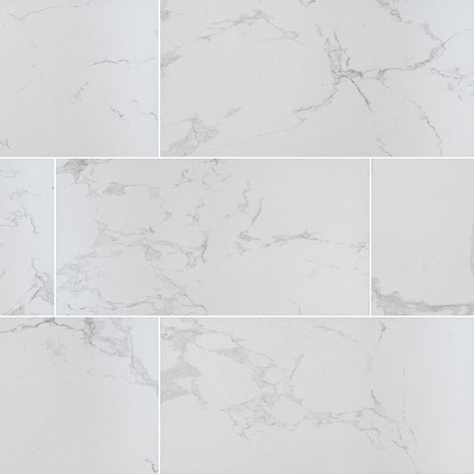 MSICarrara Porcelain 24x48 Polished MSI Tile 0.38 Thickness Carrara Porcelain 24x48 Polished MSI Tile 0.38 Thickness