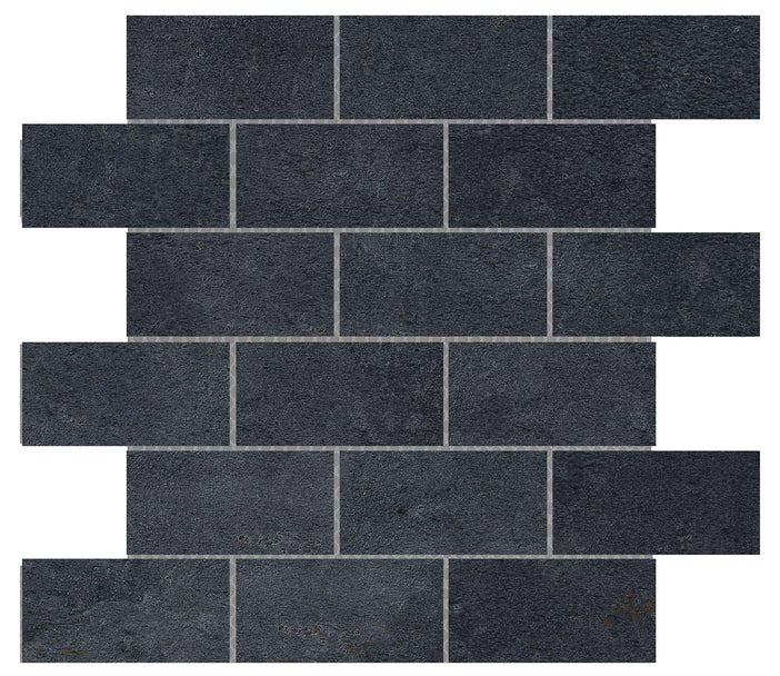 Emser TileCOGENT Anthracite 2" x 4" / 12" x 12" Porcelain Mosaic - Emser Tile COGENT Anthracite 2" x 4" / 12" x 12" Porcelain Mosaic - Emser Tile