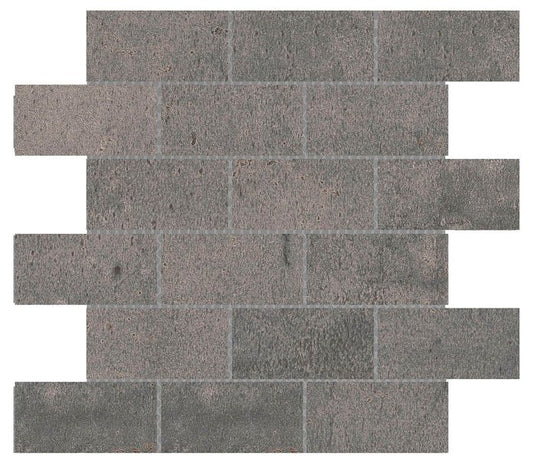 Emser TileCOGENT Gray 2" x 4" / 12" x 12" Porcelain Mosaic - Emser Tile COGENT Gray 2" x 4" / 12" x 12" Porcelain Mosaic - Emser Tile