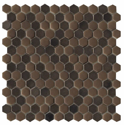 Emser TileCONFETTI II Bronze 12" x 12" Hexagon Mosaic - Emser Tile CONFETTI II Bronze 12" x 12" Hexagon Mosaic - Emser Tile