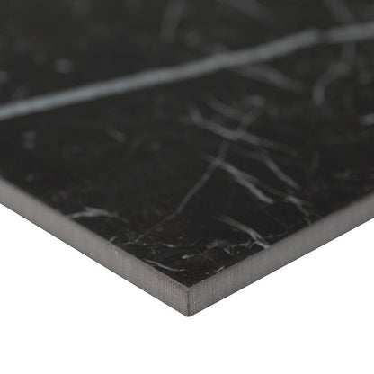 MSIMarquina Noir Porcelain 12x24 Matte MSI Tile 0.39 Thickness Marquina Noir Porcelain 12x24 Matte MSI Tile 0.39 Thickness