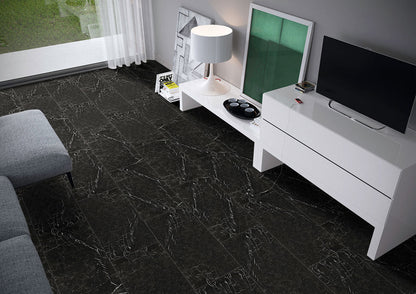 MSIMarquina Noir Porcelain 12x24 Matte MSI Tile 0.39 Thickness Marquina Noir Porcelain 12x24 Matte MSI Tile 0.39 Thickness